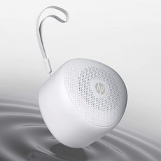 HP 輕巧無線藍牙喇叭，便攜式迷你音箱，支援免提通話, 白色, BTS09