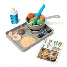 Melissa & Doug Simmer & Stir 스토브탑 플레이 세트 워터 와우! 색상 변경 놀이 음식 미취학 아동용 장난감 만 3세 이상 121006, Melissa & Doug Simmer & Stir 스