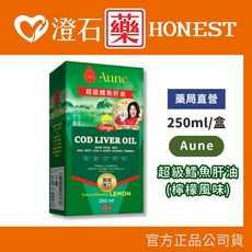 Aune 睦樂 北極鱈魚肝油 250ml 檸檬風味, 1個, 250ml/瓶