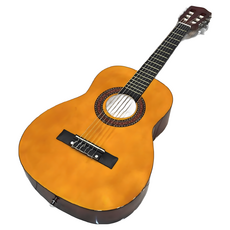 巴哈樂器 維希納琴Vihuela 古典木吉他 30/34/36吋 兒童吉他 送超值全配件, 淺原木色，原木色，黑色