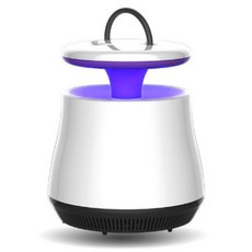 침실 캠핑 야외 가정용 흡입식 무소음 해충퇴치 모기트랩 LED 포충기, isum 무드등 모기트랩