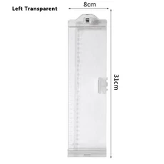 클립이 있는 간단한 투명 모니터 메모 보드 안정적인 컴퓨터 디스플레이 메시지 측면 패널, 01 Left 02