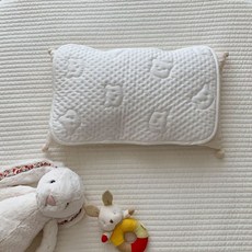 듀라론 냉감 베개커버 아기 땀패드, 토끼