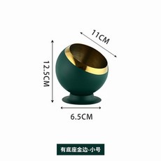 아이스 바스켓 맥주 와인 칠링 버켓 얼음통 스텐 파티, 14cm 사선밴드홀더 메탈그린골드테, 1개