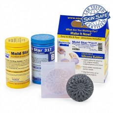 Smooth-On 몰드 제작용 급속경화 저점도 부가형 실리콘 Mold Star 31T(0.9kg) - 경도 30A 경화시간 23분