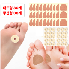 별오점 발바닥 굳은살 밴드 패치 패드, 1세트