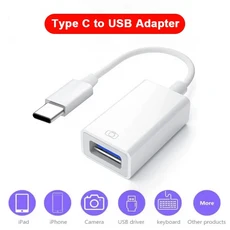 OTG 어댑터 Lightning-USB 3.0 iPhone 14 Pro Max 13 12 11 X XS XR 8 USB C 분배기 유형 데이터 변환기 용, 04 Type C 1 IN 1