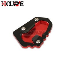 오토바이 킥 스탠드 사이드 확장 확대기 플레이트 패드 적합, 1개, 10. Red-NO LOGO