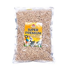 슈퍼주 우드펠렛 소형 애완동물 바닥재, 3개, 1.8kg