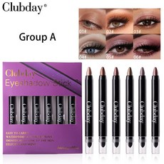 爆款眼影棒 珠光臥蠶眼影筆 高光提亮 不暈染 眼妝套裝 Eye shadow, 1個, A產品僅供出口銷售，禁止國內銷售,2g*6pcs