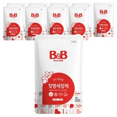 비앤비 젖병세정제 거품형 리필, 400ml, 10개
