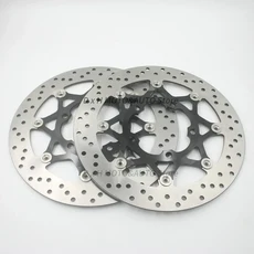 GSXR1300 Hayabusa ABS 2021 용 320mm 프론트 브레이크 디스크 로터, 01 검정색