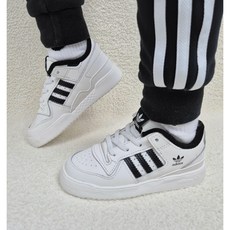 아디다스 포럼 로우 CL 오리지널스 키즈 유아 신발끈 묶을 필요 없는 운동화 아동화 화이트 매장정품