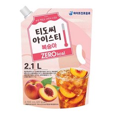 티도씨 아이스티 복숭아, 2개, 2.1L