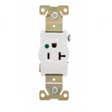 美國COOPER 8310系列醫療級插座 單孔單聯 20A 125V NEMA 5-20 SINGLE型 BSMI認證, 1個, 8310W 白色,單插座不含面板