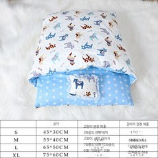 방석 강아지 고양이 쿠션 이불 세트 대형 반려동물 겨울 담요, 1개, 작은 말 분리 세탁 가능