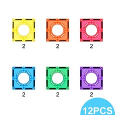 MNTL 스타 다이아몬드 컬러 창 마그네틱 시트 공식 플래그십 스토어 어린이 교육 조기 장난감 강한 자기 퍼즐 빌딩 블록 오늘 모입니다, 파이프 마그넷 리필 파이프 리필, 1개