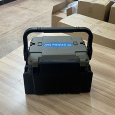 多功能手提路亞箱 垂釣帶背帶可掛立桿器 可坐人, 綠黑小號裸箱
