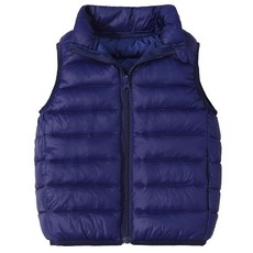 경량 패딩 아우터 숏패딩 자켓 재킷 다운 코트 Happy Cherry 키즈 남아 여아 겨울 조끼 퀼트 민소매 아웃웨어 네이비 168887