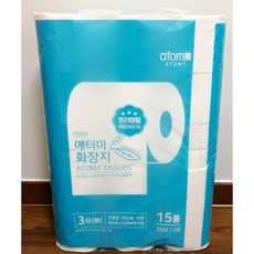 애터미 3겹 천연펄프 화장지, 35m, 15개입, 2개