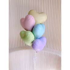 완제품 헬륨 하트 풍선 생일풍선 브라이덜샤워 웨딩촬영 스튜디오촬영 첫돌 이벤트 제리하트, 1개, 아이스오렌지