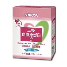 三多魚膠原蛋白C 蔓越莓口味 28包/盒 魚膠原蛋白粉末 台灣公司貨, 1個