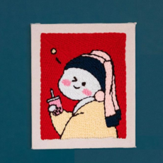 보람창고 액자형 펀치니들, 07.진주귀걸이소녀2, 1개