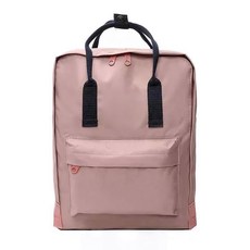 학생 가방 기내 Schoolbag 패션 경량 간단한 여행 배낭 수하물 컴퓨터 대용량, 16 인치, Pink Army Blue
