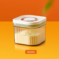 휴대용 분유통 밀폐 저장 밀폐용기 분유소분통, 투명(800ml)