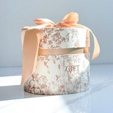 VITALO 원형 프리미엄 기프트박스 답례품 선물상자 포장박스 선물케이스(감사카드 지급), 1개, PGC_골드