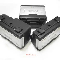 사이클론 RX1 오토바이용 삼중박스 사이드박스 (플라스틱, 01 빠른, 04 Three boxes
