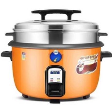 업소용밥솥 대용량 대형 식당 취반기 전기솥 보온 뷔페 호텔, 화이트 36L 찜기 포함 [40-50인용], 기본 색상