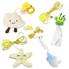 오리니스 고양이 장난감 모빌 혼자놀기 4P, 1세트, 혼합색상