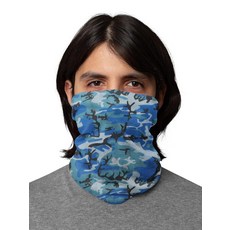 먼지 야외 축제 스포츠용 심리스 페이스 마스크 반다나 스플래터 레드 원 사이즈, 블루