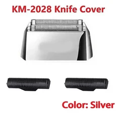 Kemei KM-2028 용 100% 교체 블레이드 기존 전문 세트 나이프 헤드 및 면도 액세서리, 01 2028Silver