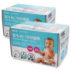 프로그 향기나는 기저귀봉투 베이비파우더향 100p, 9개