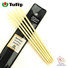 Tulip 20公分 竹製短棒針, 1個