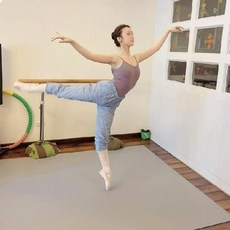 발레 매트 플로어 무용 바닥 댄스 학원 연습 미끄럼방지, 03. 5mm두께-1m x 1.8m-회색