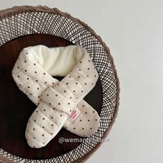 [台灣現貨] 寶寶圍巾 兒童圍巾 小孩圍巾 白色圓點 寶寶圍脖 圍巾 圍脖 脖圍 寶寶脖圍 兒童脖圍 小孩脖圍 交叉圍巾