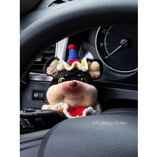 汽車安全帶護肩套 可愛搞笑毛絨狗, 蜜蜂狗 懷擋裝飾 1只, 1個