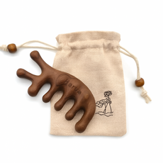 하루아 천연원목 두피 괄사 마사지, 돌고래 (로즈우드), 1개
