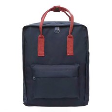 학생 가방 기내 Schoolbag 패션 경량 간단한 여행 배낭 수하물 컴퓨터 대용량, 16 인치, Army Blue d Band