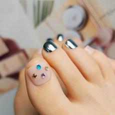 엘씨 셀프 페디큐어 붙이는 네일팁 패디팁 인조발톱팁, 패디팁_PT473, 1개