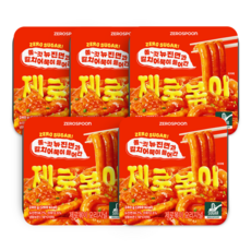 제로볶이 오리지널 무설탕 뉴진면 떡볶이, 5개, 240g