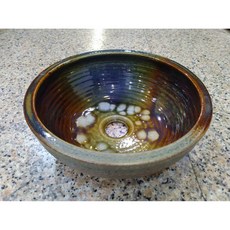 娟兒藝品 三彩陶瓷洗手盆, 1個