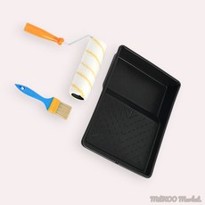 밀쿠네 페인트도구세트 3종 수성페인트롤러