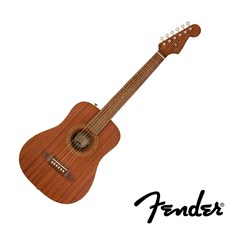 Fender California Redondo Mini桃花心木旅行吉他，兒童迷你吉他，附贈琴袋，輕巧便攜, 1個