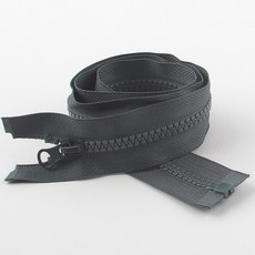 점퍼지퍼 개이빨5호 70cm 비슬론 지퍼 자크, 70cm 진회색, 1개