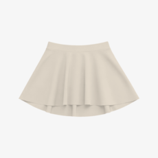 하글링 성인 발레복 컴포트 댄스 발레 풀온 스커트 치마 베이지