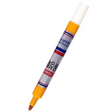 개나리색 슬림 유성매직 유리 나무 금속 플라스틱 펜